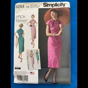 Simplicity 1950s Vintage Pattern. Complete and uncut. US Sz 6-14